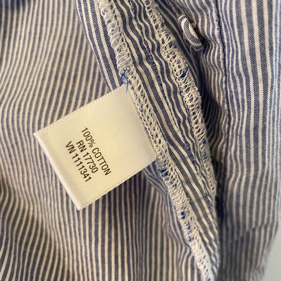 Converse Blue/White Striped Shirt Size XS - Picture 7 of 8